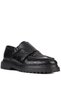 - Black Croco Leather Buckle Men's Classic Shoes 250-1616 - 3