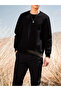 Unisex Raised Oversize Crew Neck Sweatshirt - 3