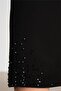 Stone Detailed Cuffed Trousers 24Y2607 Black - 6