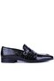 - Black Crocodile Patent Leather Genuine Leather Men's Casual Shoes 2520 - 6934
