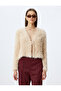 Plush Cardigan with Tie Detail - 3