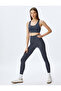 Sports Leggings High Waist Slim Fit Interlock with Stitch Detail