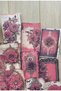 15 Pieces Vintage Burgundy Red Rose Themed Scrapbook Paper Set Bullet Journal Decoupage Paper - 2