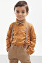 Mustard Shirt and Suspender Trousers Boys' Bow Tie Suit 18128 - 5