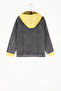 Smoked Sleeves Written Hooded Boy Jean Jacket 16814 - 5