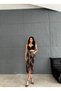 LEOPARD PRINTED MIDI SKIRT - 2