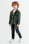 Dark Green Jeans Jacket Boy's Trousers 3 Piece Suit 17706 - 3