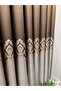 Nivemeshome Parla Fj631698 V-26031 Brown 1/3 Close Pleated Background Curtain Apm - 7