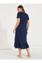 More Sleep Slogan Ruffle Hem Sleep T-Shirt Dress - 4