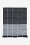 Men's Grey-Black Warm Patterned Knitwear Scarf