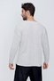 Men's V-Neck Cotton Loose Knitwear Sweater Gray 22sm212 - 5