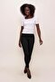 Women's Square Collar Short Sleeve Thin Knitwear Sweater Ecru 22sw314 - 4