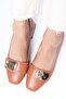 Darcy Tan Color Blunt Toe Women's Short Heeled Shoes - 6