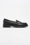 Pline Black Skin Genuine Leather Women's Loafer Shoes - 4