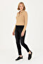 Women's Sand Basic Polo Collar Sweatshirt 50271573 -Vr085 - 4