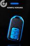 Honda Compatible Civic, Fc5, Hr-V, Cr-V, City Leather Look Tpu Key Case Cover (Blue) - 4