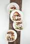 Mushrooms 4 Piece Cookie Plate