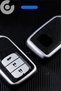 Honda Compatible Civic, Fc5, Hr-V, Cr-V, City Leather Look Tpu Key Case Cover (Silver) - 5