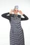 Women's Pocketed Hooded Puffy Vest with Zipper - 7