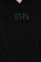 Women's Black Hooded Basic Sweatshirt 50271557 -Vr046 - 7