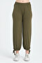 Women's Adjustable Leg Large Size Loose Knitted Trousers Shalwar - 2