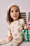100% Organic Cotton Colorful New Year Patterned Long Sleeve 2-Piece Top and Bottom Set Alyb74982 - 3