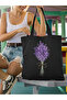 Thick Lavender Design Lavender, Design Black Cloth Bag, Shoulder Bag, Shopper Bag, Pinterest Bag