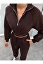Zippered Crop Tracksuit Set - 3