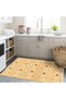 Paris Collection Yellow Themed Geometric Motif Patterned Modern Decorative Carpet 174 - 3