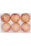 Christmas Ornament, Christmas Ball, Gold-Red - Pack of 6, 8 cm - 2