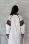 Women's White Embroidered Dress - 6