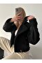 PREMIUM PLUSH LINING SUED OUTER CROPPED COAT JACKET - 5