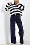 Knitwear stripe short cardigan - 4