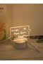 Warm White WHITE USB Creative 3D Luminous Erasable Love Pen Night Light, Message Night Light, Birthd - 7