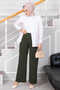 Palazzo Hijab Pants Khaki