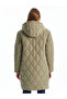 Lcw Vision Khaki Hooded Quilted Women's Puffer Jacket - 5