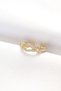 Belt Buckle Design Gold Color Zircon Stone Adjustable Ring Tj-Byk3099