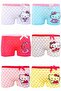 Girl's Mixed Patterned Cotton Flexible Lycra Boxer 6 Pieces - 6