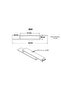 Wall-Mounted Floating TV Stand - 110cm - White - 3