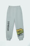 Kirito Boy's Regular Light Gray Sweatpants
