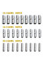 100Pcs Aluminium Material Uninsulated Terminal 0.5mm2-6.0mm2 Bootlace Ferrules Cord End Electrica... - 2