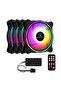 Halo 4X120Mm Rgb Fan