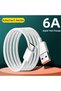 6A Super Fast Charging Type-C USB Cable for Huawei Honor Xiaomi Redmi OPPO VIVO realme iQOO Andro... - 2