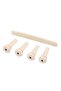 4pcs Acoustic Bass Guitar Bridge Pins+Saddle ABS Plastic Bridge Pins Saddle for Bass Guitar Repla... - 2