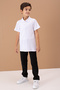 Boy's Polo Neck White T-shirt Set of 2 - 19449 - 3