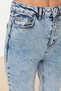 Blue Snow Washed High Waist Mom Jeans - 6