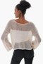 Women's Mesh Knitted Cotton Bolero Knitwear Sweater Beige 23s1006 - 6