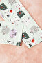 Meow Cat Print Girl's Pajama Set 16333 - 5