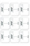 9-Piece Glittery New Year Postcard Set New Year Winter Scenery Nostalgia - 3