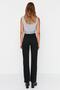 Black Precision Wide Leg Jeans Salış High Waisted Jeans Pantalon - 3